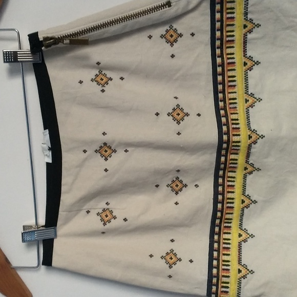 Anthropologie A Loves A Tribal Aztec Print Fairycore Cottagecor Skirt  XSMALL - Picture 5 of 9